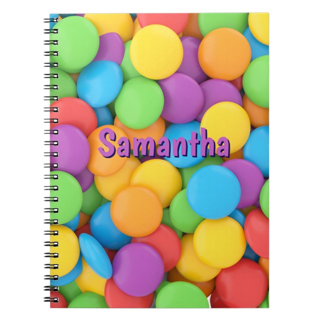 Personalised Candy Notebook – Joy Drops School  (Front)
