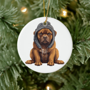 Personalised Cane Corso Dog Art Ceramic Ornament