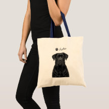 Personalised Cane Corso Portrait Custom Tote Bags