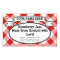 Personalised Canning Jar Label, Red Gingham Jelly