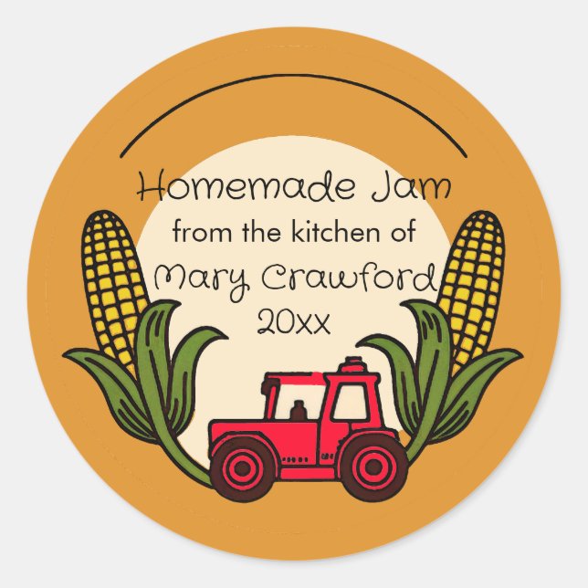 Personalised Canning Jarring Labels (Front)