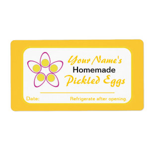 Personalised Canning Labels for Jars Pickled Eggs