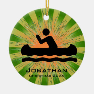 Personalised Canoeing Ornament