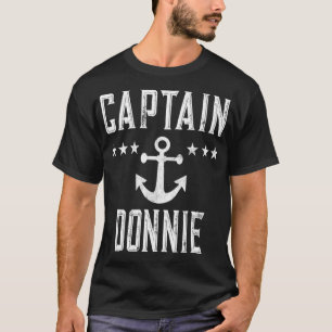 Personalised Captain Donnie Vintage Pirate Party  T-Shirt