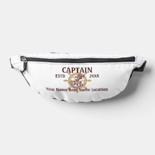 Personalised Captain First Mate Crew or Skipper Bum Bags
