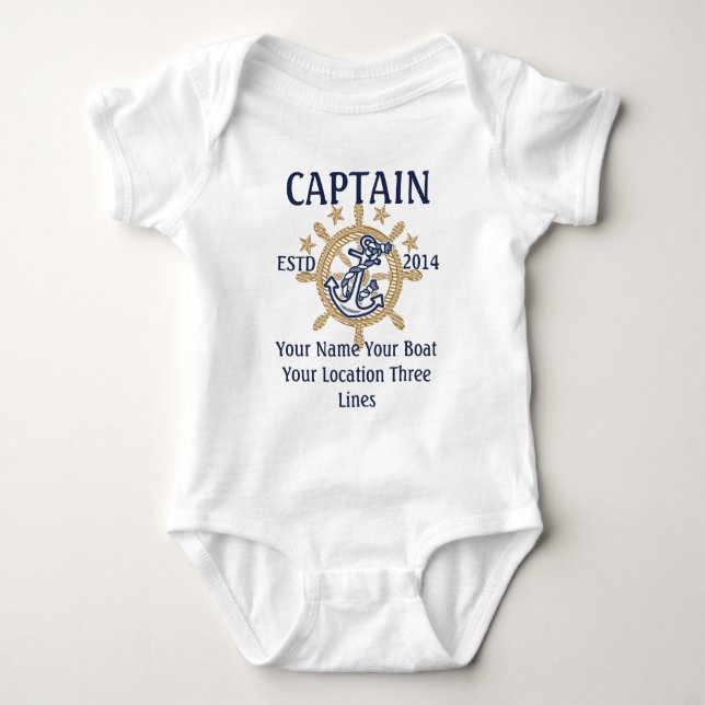 Personalised Captain First Mate Skipper Crew Sweatshirt (Front)