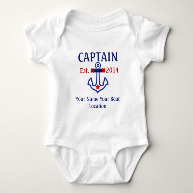 Personalised Captain First Mate Skipper Gear T-Shirt (Front)