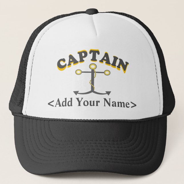 Personalised Captain Hat (Front)