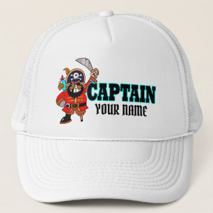 Personalised Captain Pirate Boat Hat