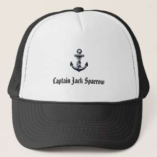 Personalised Captain’s Hat - Nautical Anchor