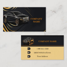 Personalised Car Wash Business Card Ideas
