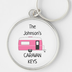 Personalised Caravan Keys name Key Ring