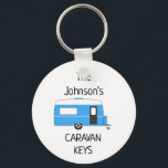 Personalised Caravan Keys name Keychain<br><div class="desc">Personalised Caravan Gift,  Caravan Lover Gift,  Personalised Keyring,  Caravan Club</div>