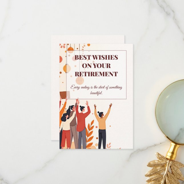 Personalised Card – Farewell Colleagues (Front/Back In Situ)