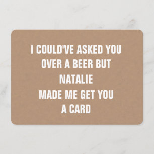 Personalised Card Funny Groomsman proposal