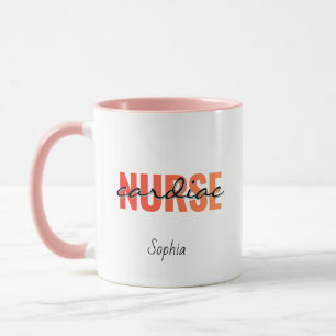 Personalised Cardiac Nurse Name Mug
