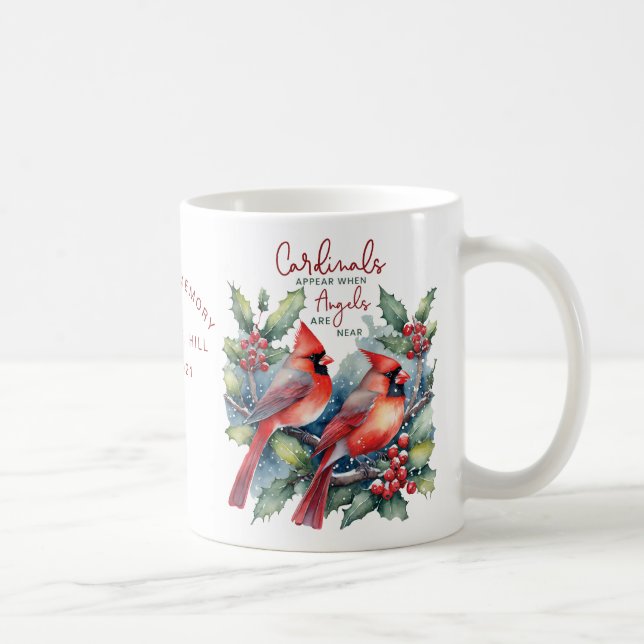 Personalised Cardinals Appear When Angels Are Near Coffee Mug (Right)