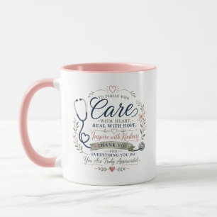 Personalised Care With Heart Appreciation Mug