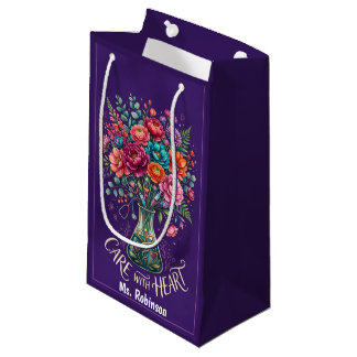Personalised Care With Heart Nurse Gift Bag