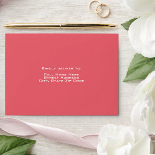 Personalised Carmine Pink Envelopes