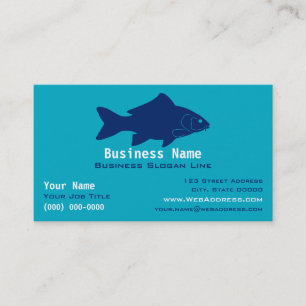 Personalised Carp Fishing / Freshwater Angler Business Card