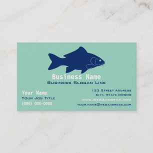 Personalised Carp Fishing / Freshwater Angler Business Card