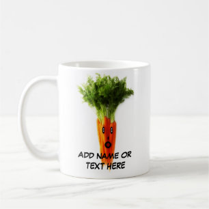 Personalised Carrots Cartoon Coffee Mug