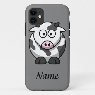 Personalised Cartoon Cow iPhone 11 Case