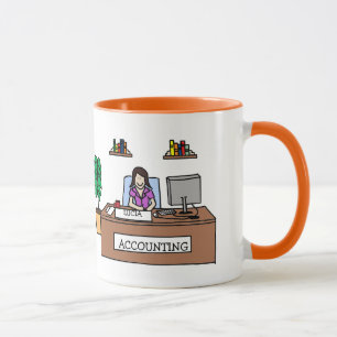 Personalised cartoon mug- Accountant CPA Mug