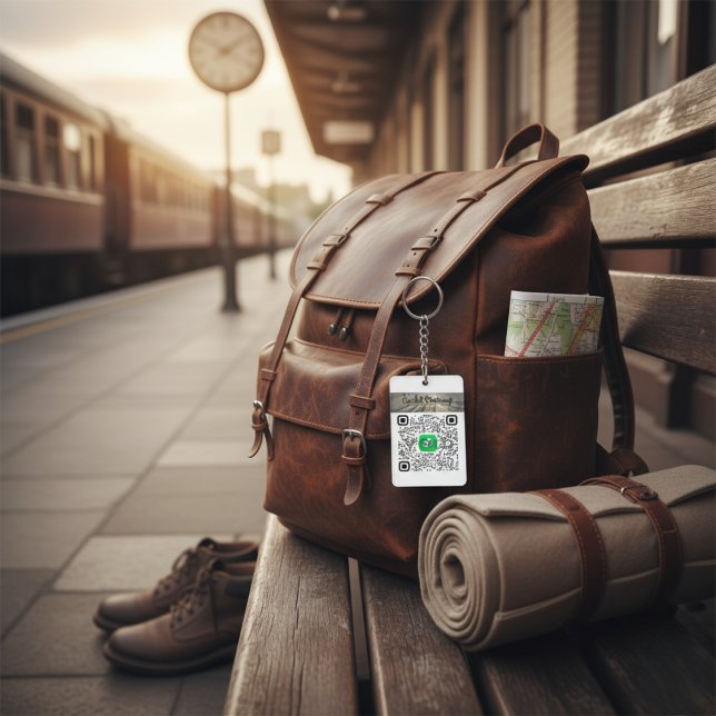 Personalised Cash App & Venmo QR Code  Key Ring (QR Code Keychain)