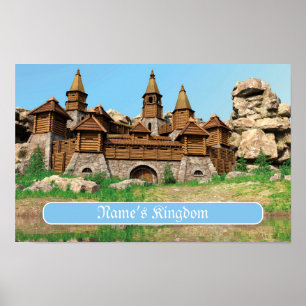 Personalised Castle for Kids Poster