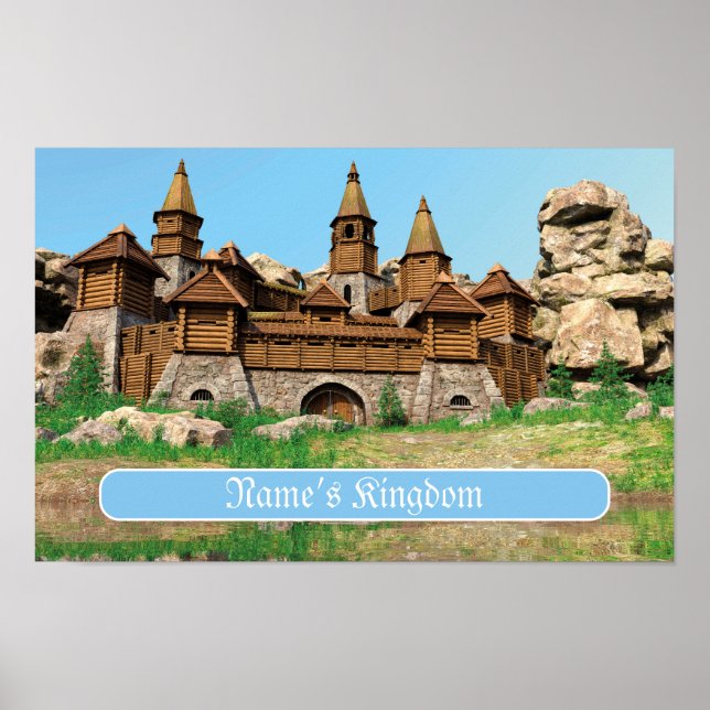 Personalised Castle for Kids Poster (Front)