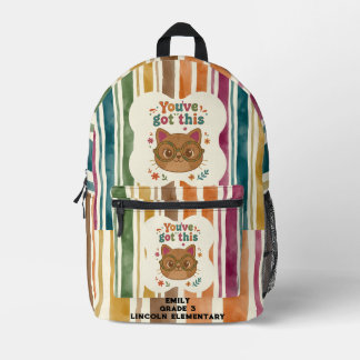 Personalised Cat Backpack | Add Name for School