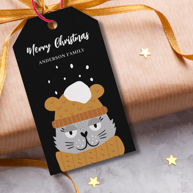 Personalised Cat Christmas  Gift Tags (Creator Uploaded)