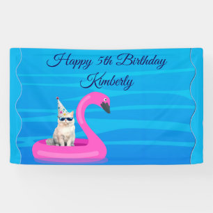 Personalised Cat Floatie Banner
