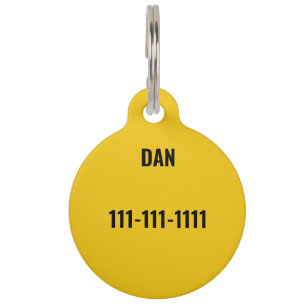 Personalised Cat ID Tag with MW Monogram   Safe an