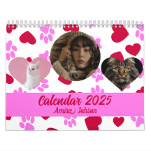 Personalised Cat Lover Calendar 2025