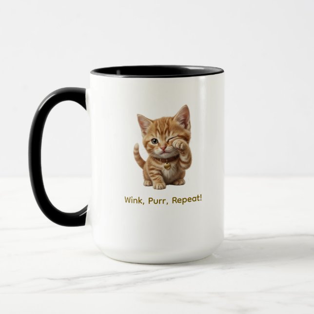 Personalised Cat Lover Mug | Custom Cat Coffee Mug (Left)