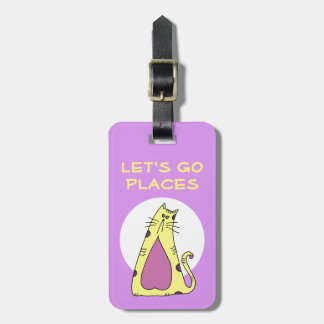 Personalised Cat Luggage Tag