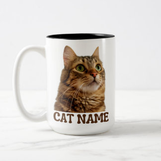 Personalised Cat Mug with Photo | Custom Cat Name