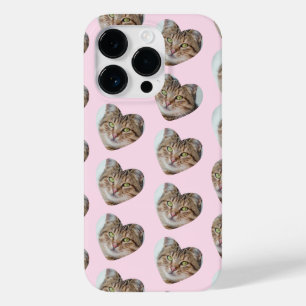Personalised Cat or Dog Heart Photo Pattern Case-Mate iPhone 14 Pro Case