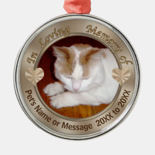 Personalised Cat Ornament YOUR PHOTO and TEXT
