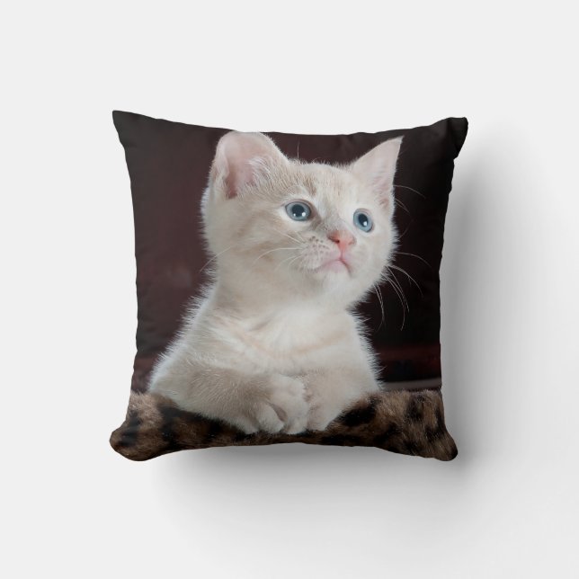 Personalised Cat Pet Photo Double Sided Cushion (Front)