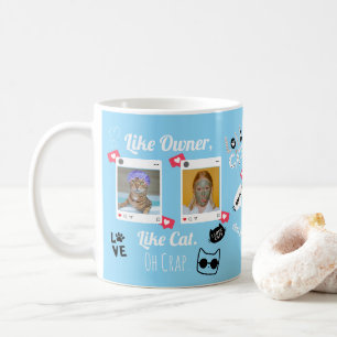 Personalised Cat Photo Coffee Mug Custom Pet Mug