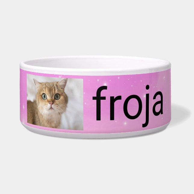 Personalised Cat Photo With Custom name (Front)