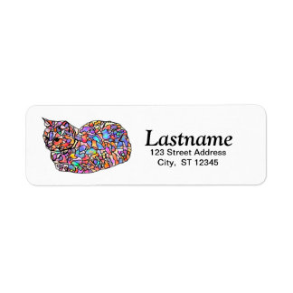 Personalised Cat Return Address Labels