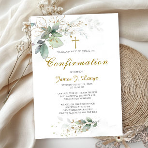 Personalised Catholic Confirmation Invitation