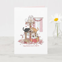 Personalised Cat's Meow Valentine's Day  Card