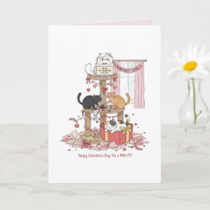 Personalised Cat's Meow Valentine's Day Card