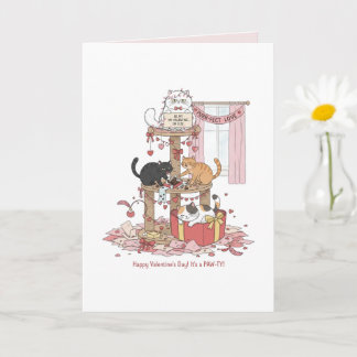 Personalised Cat's Meow Valentine's Day  Card